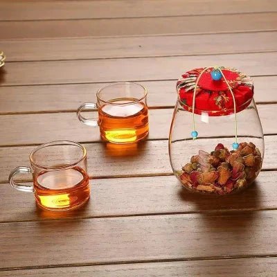 Bocale en verre hermetique - HermeticContainers™ - Rouge - Rangement créatif