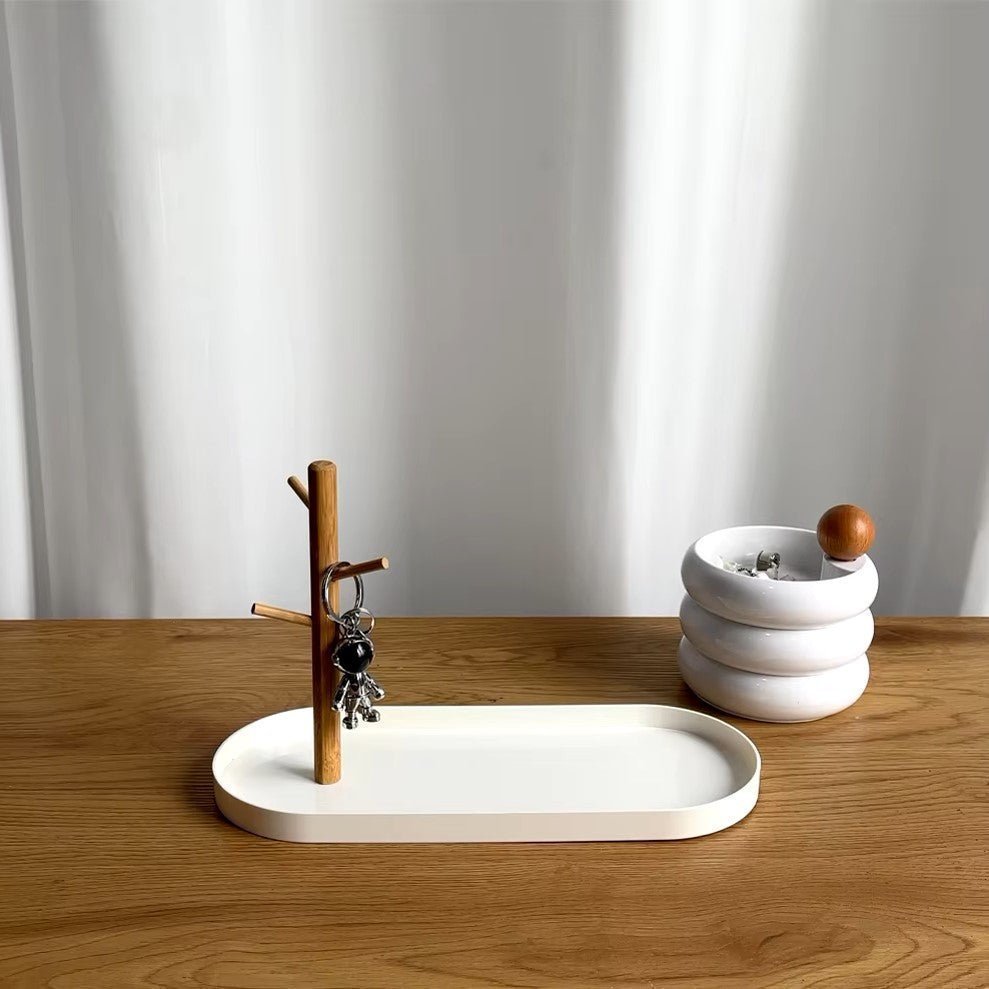 Rangement Clé - BranchOvalTray™ - Blanc - Rangement créatif
