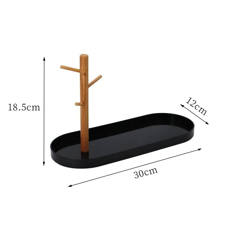 Rangement Clé - BranchOvalTray™ - Noir - Rangement créatif