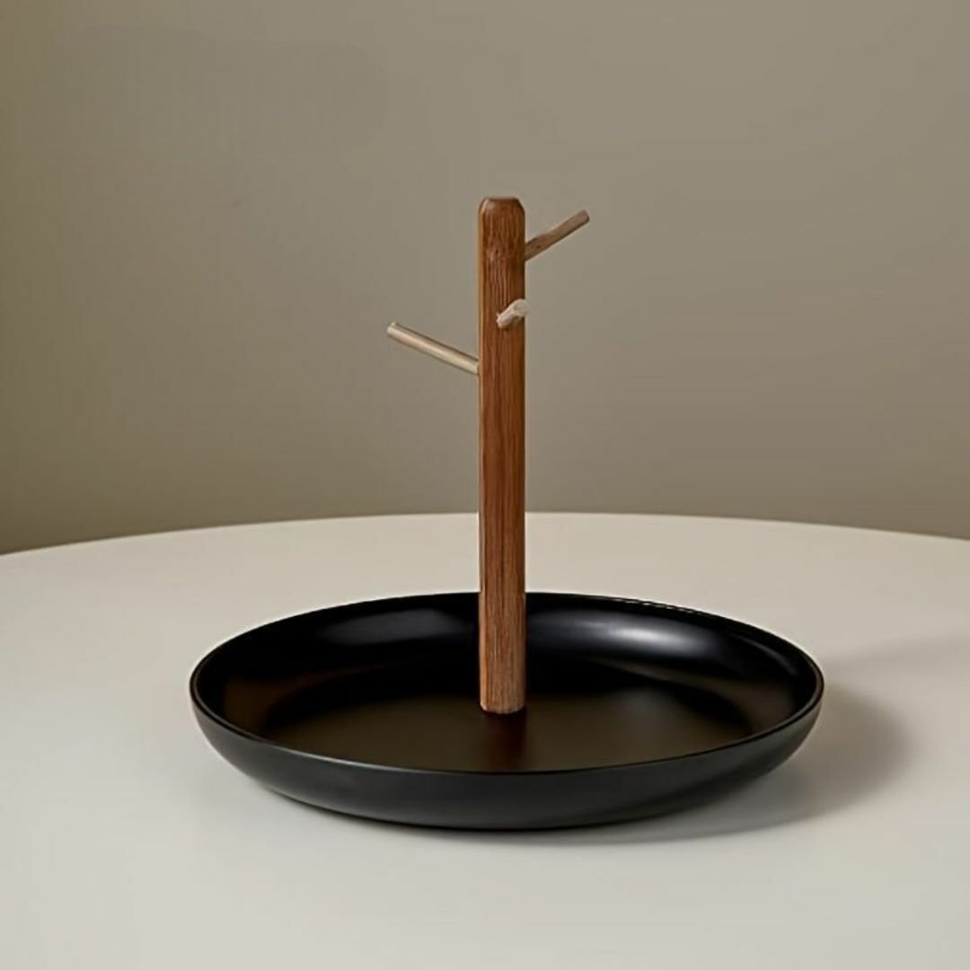 Rangement Clé - BranchRoundTray™ - Noir - Rangement créatif