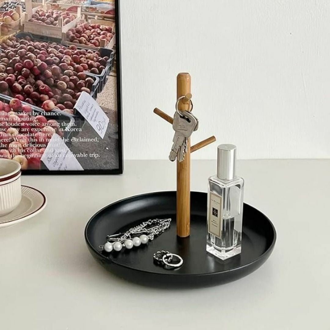 Rangement Clé - BranchRoundTray™ - Noir - Rangement créatif