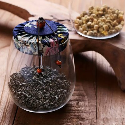 Bocale en verre hermetique - HermeticContainers™ - Bleu - Rangement créatif