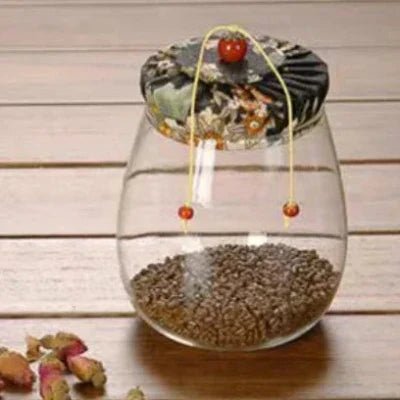 Bocale en verre hermetique - HermeticContainers™ - Noir - Rangement créatif