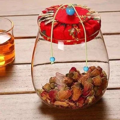 Bocale en verre hermetique - HermeticContainers™ - Rouge - Rangement créatif
