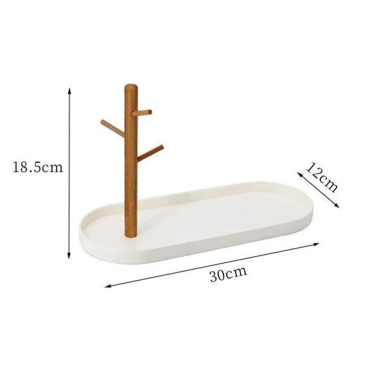 Rangement Clé - BranchOvalTray™ - Blanc - Rangement créatif