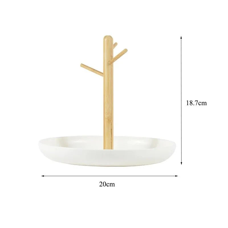 Rangement Clé - BranchRoundTray™ - Blanc - Rangement créatif