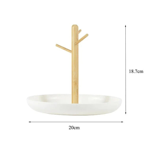 Rangement Clé - BranchRoundTray™ - Blanc - Rangement créatif