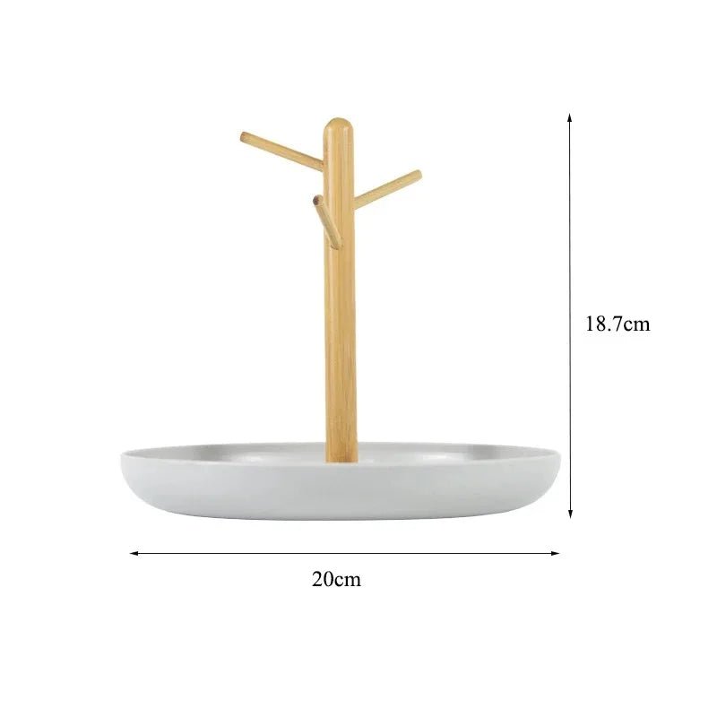 Rangement Clé - BranchRoundTray™ - Gris - Rangement créatif