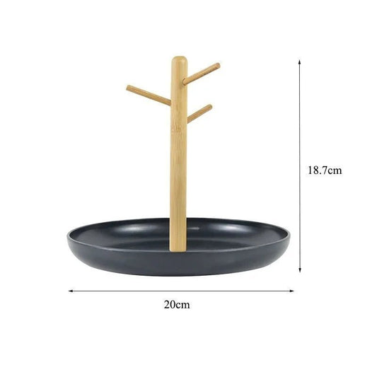 Rangement Clé - BranchRoundTray™ - Noir - Rangement créatif